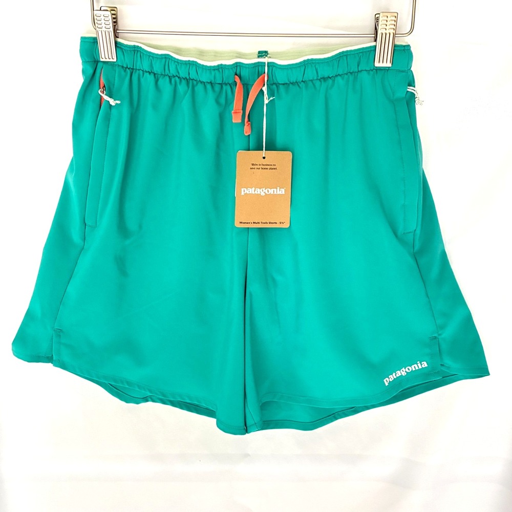 Patagonia Multi Trails Womens Shorts Small 5.5" Inseam Subtidal Blue NWT